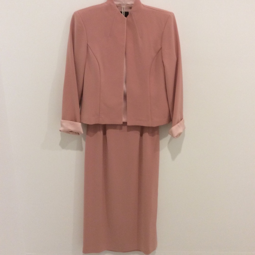 Soft Rose Three Piece Skirt Suit